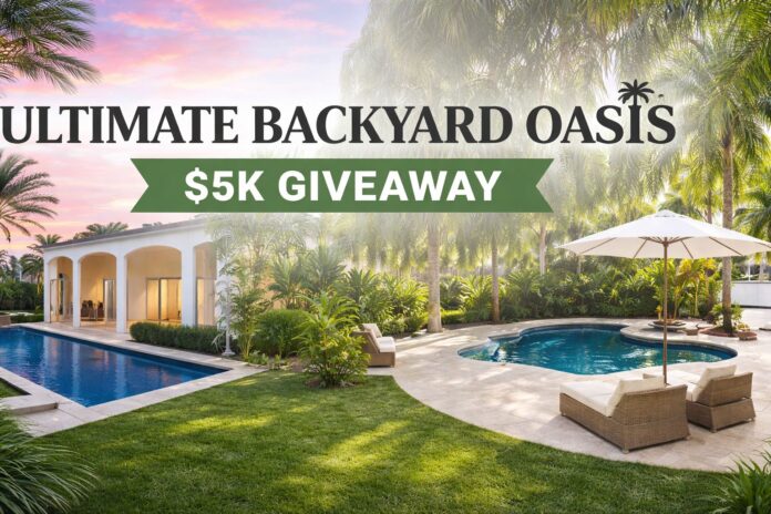 Enter to Win $5,000 in the HGTV Ultimate Backyard Oasis Giveaway